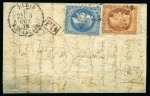 Stamp of France » Guerre de 1870-1871 BOHÊME - Lettre pour Prague (Prag) affranchissement