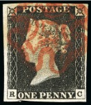 Stamp of Great Britain » 1840 1d Black and 1d Red plates 1a to 11 1840 1d. black, Pl. 3, RC, large balanced margins all
