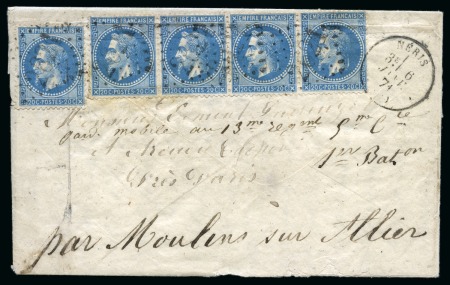 Stamp of France » Guerre de 1870-1871 6 janvier 1871, Lettre avec mention manuscrite "Par
