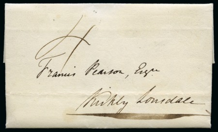 Stamp of Great Britain » Postal History » Pre-Adhesive & Stampless Manuscript "4" uniform 4d. postage marking: 1839 (Dec.