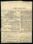Stamp of Great Britain » 1854-70 Perforated Line Engraved 1876 (Sep 6) "The Graphic" newspaper sent to Switzrtland with two 1864-79 1d red pl.167 and redirected with Swiss 15c