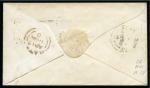 Stamp of Great Britain » 1854-70 Perforated Line Engraved 1856 (Apr 17) Envelope from Bath to Glastonbury with 1855 1d red-brown pl.17 tied by brown "53" numeral