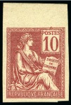 Stamp of France » Émissions à partir de 1900 1900-01, Y&T n°112 et 116, 10 centimes Type Mouchon