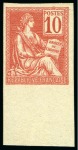 Stamp of France » Émissions à partir de 1900 1900-01, Y&T n°112 et 116, 10 centimes Type Mouchon