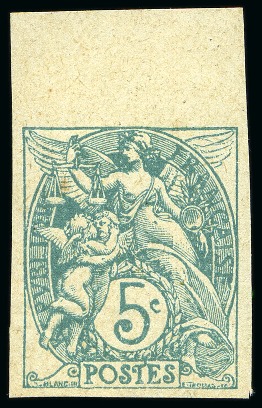 Stamp of France » Émissions à partir de 1900 1900-24, Ensemble de 7 timbres Type Blanc 1, 2, 3 et