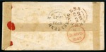 Stamp of Great Britain » 1841 1d Red 1843 (Mar 19) Envelope with printed red address panel, franked with 1841 1d red pl.24 SA