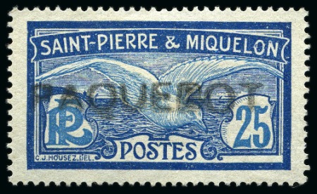 Stamp of Colonies françaises » St. Pierre et Miquelon 1909, Lot de 3 timbres Y&T n°79, 82 et 84 avec oblitération