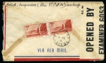 Stamp of Colonies françaises » St. Pierre et Miquelon 1940, Pli censuré vers la France affranchissement