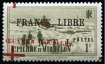 Stamp of Colonies françaises » St. Pierre et Miquelon 1942, Y&T n°310 Oeuvres Sociales France Libre ** avec