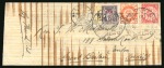 Stamp of China » Foreign Post Offices » French Post Offices 1898 (Jan 18) Envelope from Chefoo to Cardiff paying the rare 7 1/2 cents "differential tariff" 