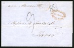 Stamp of China 1861 (Dec 23) Entire letter from Shanghai to Paris