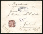 Stamp of China » Chinese Empire (1878-1949) » 1897-1911 Imperial Post 1909 (Feb 8) Registered cover from Chentu to Berlin, 1902-03 20c