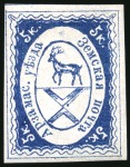 Stamp of Russia » Zemstvos Arzamas: 1876-77 5k blue in two shades, one mint og and other unused