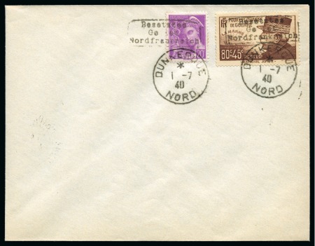 Stamp of France » Collections 1940, Collection de timbres de Guerre avec la surcharge