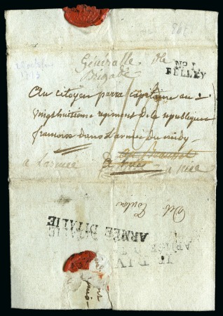 Stamp of France 1790, Lettre datée du 26 octobre de Belley pour un