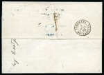 Stamp of Japan » Foreign Post Offices » French Post Office 1868 (May 19) Incoming cover from Marseilles to Yokohama, with "LIGNE N/PAQ. FR. N°3" and "YOKOHAMA/6 JUIL 68/BAU FRANÇAIS" cds's