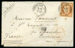 Stamp of Japan » Foreign Post Offices » French Post Office 1878 (Feb 4) Envelope to Offranville bearing 'Siège' 40c
