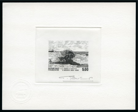 Stamp of France » Émissions à partir de 1900 1987, Étude sur le timbre Y&T n°2474 Femme à l'ombrelle