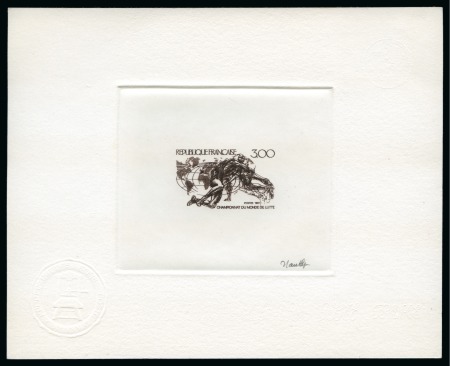 Stamp of France » Collections 1962-1989, Lot avec pas moins de 5 épreuves d'artiste,