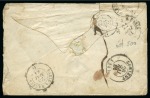 Stamp of China » Foreign Post Offices » French Military Mail 1861 (April 15) Stampless envelope bearing "CORPS EXP.CHINE/BAU C"