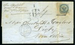 Stamp of Colonies françaises » Guadeloupe 1871, Lettre de Pointe-à-Pitre pour la Nouvelle Écosse