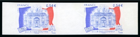 Stamp of France » Émissions à partir de 1900 2007, Y&T n°4028A Cours des comptes adhésif en paire,