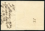 Stamp of Russia » Russia Imperial Pre-Stamp Postal History 1812 (Jul 19) Wrapper to Pernau with clear "SANCT. PETERSBOURG" handstamp at top