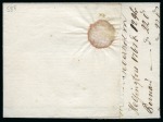 Stamp of Russia » Russia Imperial Pre-Stamp Postal History 1767 (Nov 12) Wrapper written at Helsingfors (Finland) to Pernau (Estonia) bearing boxed transit "ST. PETERSBOVRG" hs