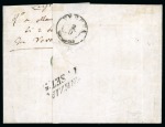 Stamp of Austria » Lombardy Venetia 1852 (Aug 30) incoming entire letter from Parma, franked