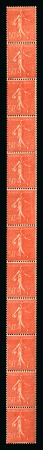Stamp of France » Roulettes 1924-32, Type Semeuse lignée 50 centimes rouge en