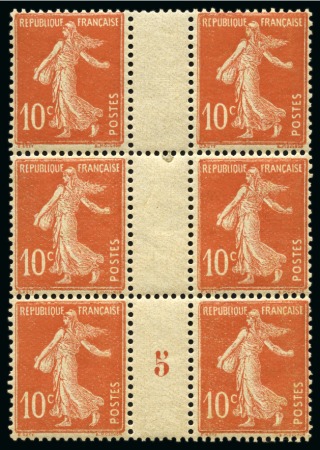Stamp of France » Roulettes 1907, Étude sur le Type Semeuse 10 centimes rouge
