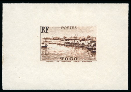 Stamp of Colonies françaises » Togo 1941, Épreuve de l'Institut de gravure Baie du Mono
