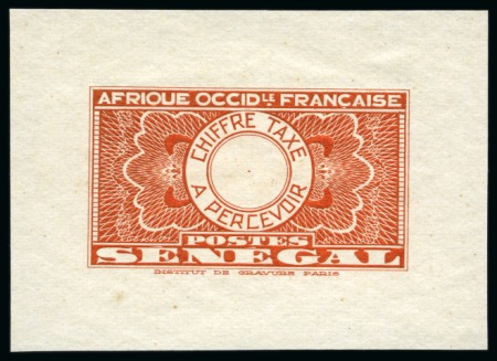 Stamp of Colonies françaises » Sénégal 1935, Lot de 5 épreuves de l'Institut de gravure sur