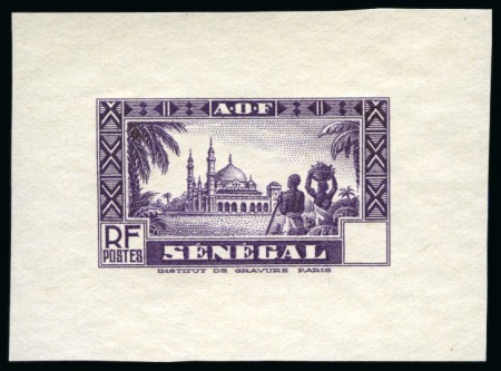 Stamp of Colonies françaises » Sénégal 1935, Lot de 7 épreuves de l'Institut de gravure Type