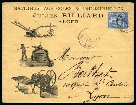 Stamp of France » Collections 1861-1900, Beau panorama sur les lettres avec illustrations