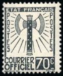 Stamp of France » Service 1943, Série Francisque complète neuve ** sur les