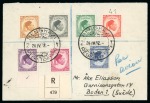 Stamp of Libya 1947 & 1952, Two covers incl. 1947 French Fezzan franking to Sweden tied by "SEBHA / SUD-TRIPOLITAIN" hexagonal ds