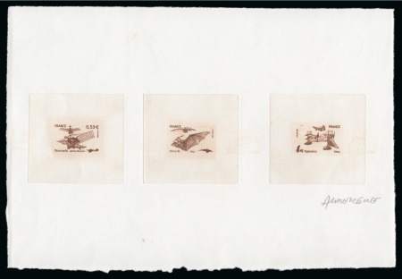 Stamp of France » Émissions à partir de 1900 2006, Épreuve d'artiste collective en sépia Les machines