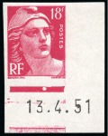 Stamp of France » Collections 1900-1998, Superbe collection en 3 albums constituée par un philatéliste ayant du goût pour les épreuves de luxe