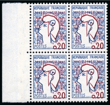 Stamp of France » Émissions à partir de 1900 1961, Petit ensemble de variétés ** sur le timbre