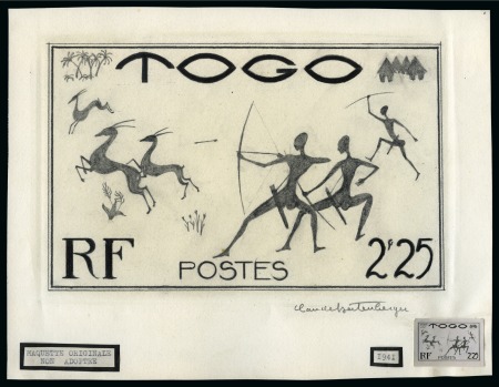 Stamp of Colonies françaises » Togo 1941, Maquette originale non adoptée représentant