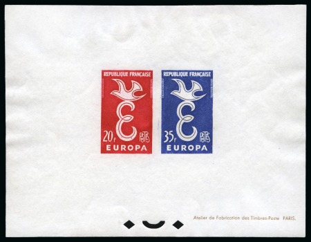 Stamp of France » Blocs et Feuillets 1958, Bloc spécial Y&T n°1173/1174 Europa non dentelé