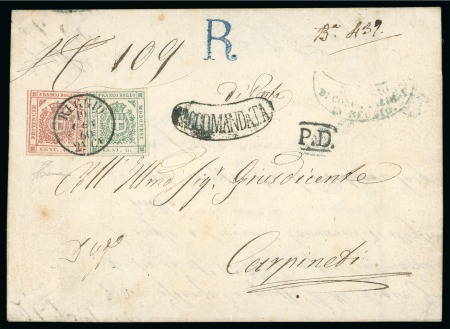 Stamp of Large Lots and Collections Italy: 1852-60, MODENA exhibition collection on 40 pages
