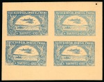 Stamp of Colombia » Airmails 1921 15c blue on buff imperforate proof sheet