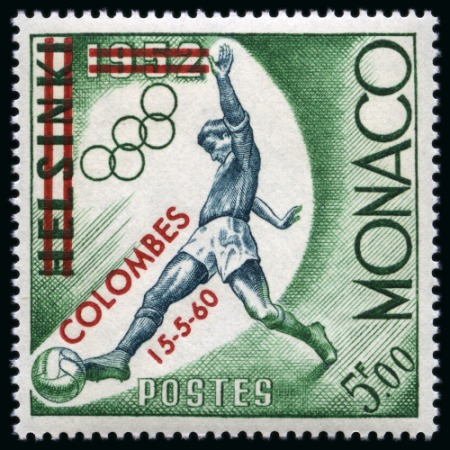 Stamp of Colonies françaises » Monaco 1960, Non émis 5 francs Coupe de France de football