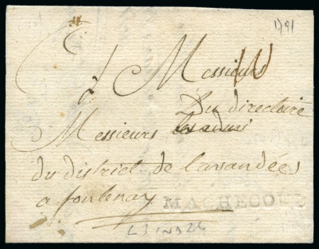 Stamp of France » Collections 1722-1830, Collection d'histoire postale spécialisée