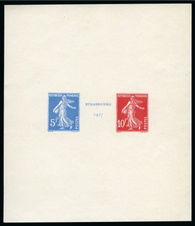 Stamp of France » Blocs et Feuillets 1927, BF 2 Exposition Strasbourg 1927 en épreuve de