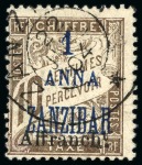 Stamp of Colonies françaises » Zanzibar (Poste française) 1886-1903, Fascinante collection de timbres de Zanzibar