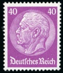 Stamp of Germany » German Empire 1933 Hindenburg 3pf to 100pf, complete set of 14 values, unmounted