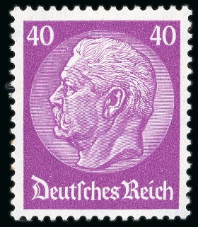 Stamp of Germany » German Empire 1933 Hindenburg 3pf to 100pf, complete set of 14 values, unmounted